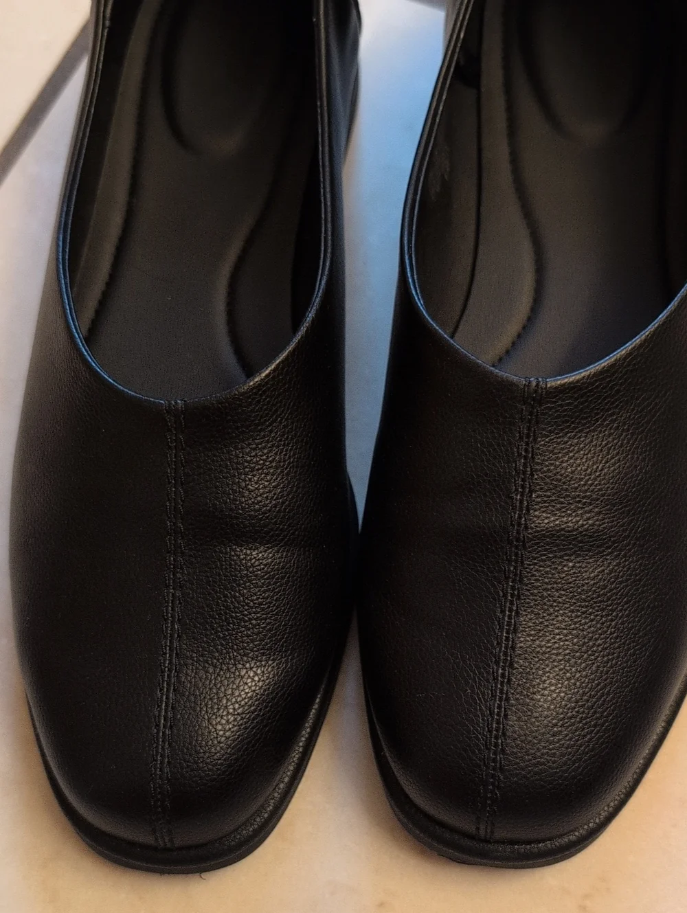 NEW UNIQLO : C Square Flat Shoes black Japanese Minimalist Style Size 7.5